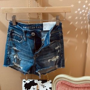 NWT | AE Next Level Stretch Hi Rise Shortie | Size 00